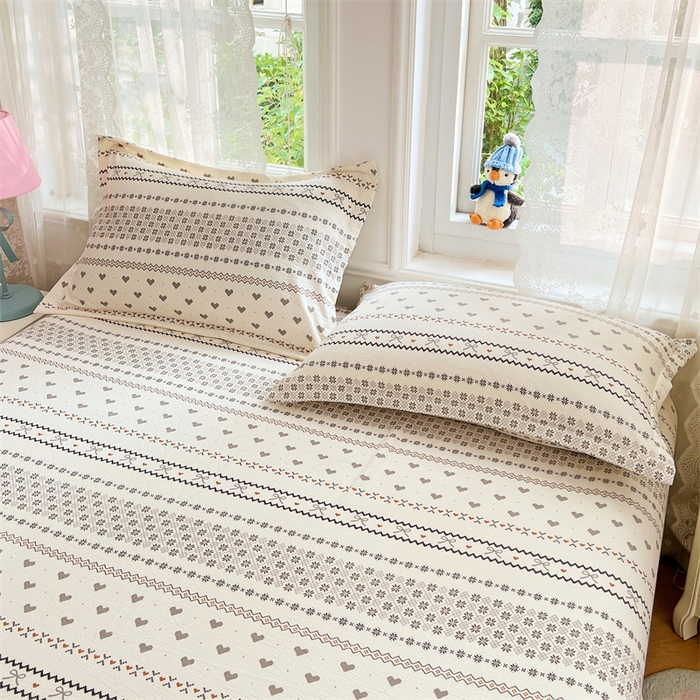 91家纺网 家纺一手货源 找家纺 梦舒羽 2025新款云感双层纱印花枕套宿舍单人枕芯套一对装枕头套 遇见浪漫