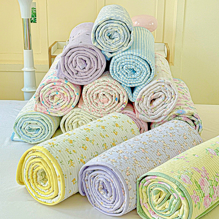 91家纺网 家纺一手货源 找家纺 （总）恒尚居 2025新款云感床褥垫双层皱皱纱学生软床垫床护垫-四季款-系列一