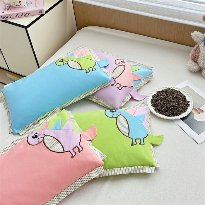 卓昌枕芯 2025新款全棉纯棉多巴胺小恐龙荞麦枕羽丝绒枕枕头枕芯单枕芯 组合图仅供展示 30x50cm荞麦款单枕/只