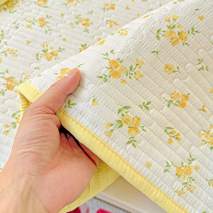 91家纺网 家纺一手货源 找家纺 恒尚居 2025新款云感床褥垫双层皱皱纱学生软床垫床护垫-四季款-系列一 春日繁花