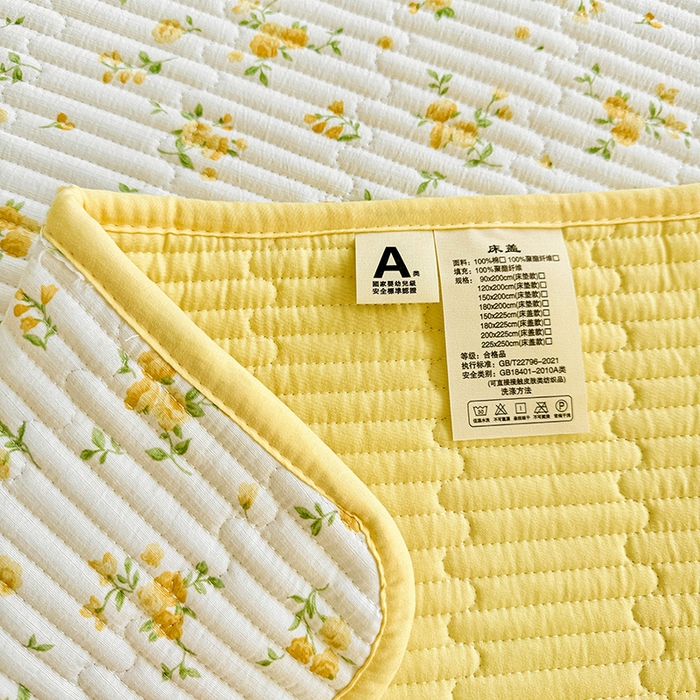 91家纺网 家纺一手货源 找家纺 恒尚居 2025新款云感床褥垫双层皱皱纱学生软床垫床护垫-四季款-系列一 春日繁花