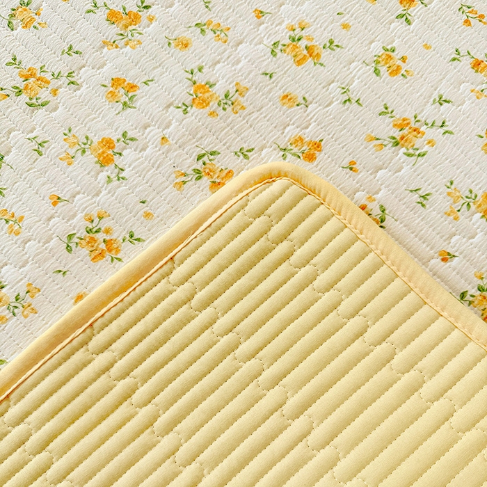 91家纺网 家纺一手货源 找家纺 恒尚居 2025新款云感床褥垫双层皱皱纱学生软床垫床护垫-四季款-系列一 春日繁花