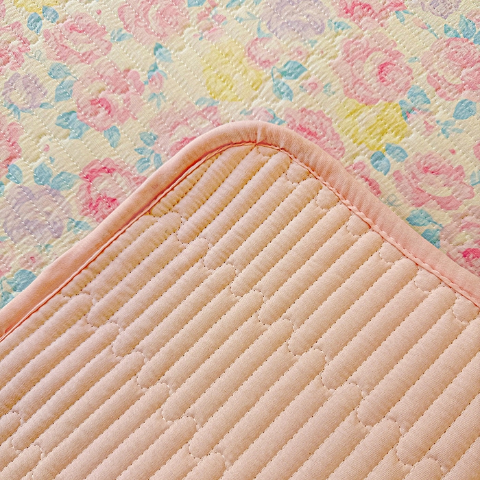 91家纺网 家纺一手货源 找家纺 恒尚居 2025新款云感床褥垫双层皱皱纱学生软床垫床护垫-四季款-系列一 玫瑰印象