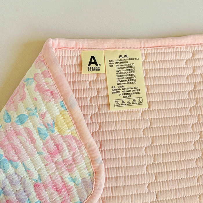 91家纺网 家纺一手货源 找家纺 恒尚居 2025新款云感床褥垫双层皱皱纱学生软床垫床护垫-四季款-系列一 玫瑰印象