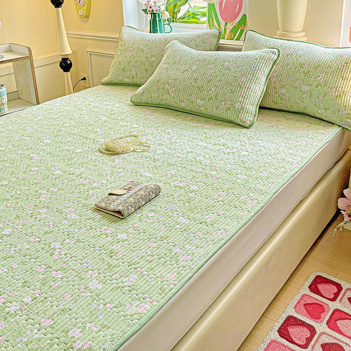 91家纺网 家纺一手货源 找家纺 恒尚居 2025新款云感床褥垫双层皱皱纱学生软床垫床护垫-四季款-系列一 美丽心情