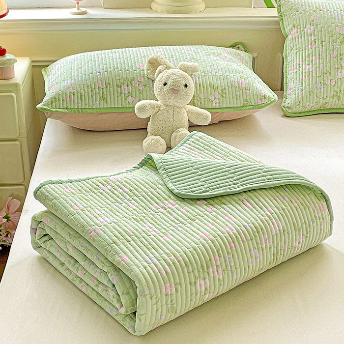 91家纺网 家纺一手货源 找家纺 恒尚居 2025新款云感床褥垫双层皱皱纱学生软床垫床护垫-四季款-系列一 美丽心情