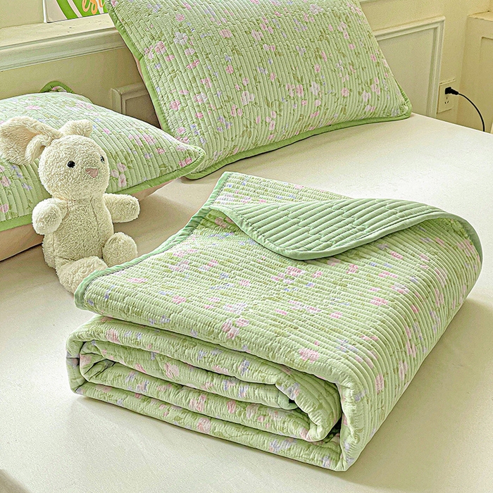 91家纺网 家纺一手货源 找家纺 恒尚居 2025新款云感床褥垫双层皱皱纱学生软床垫床护垫-四季款-系列一 美丽心情