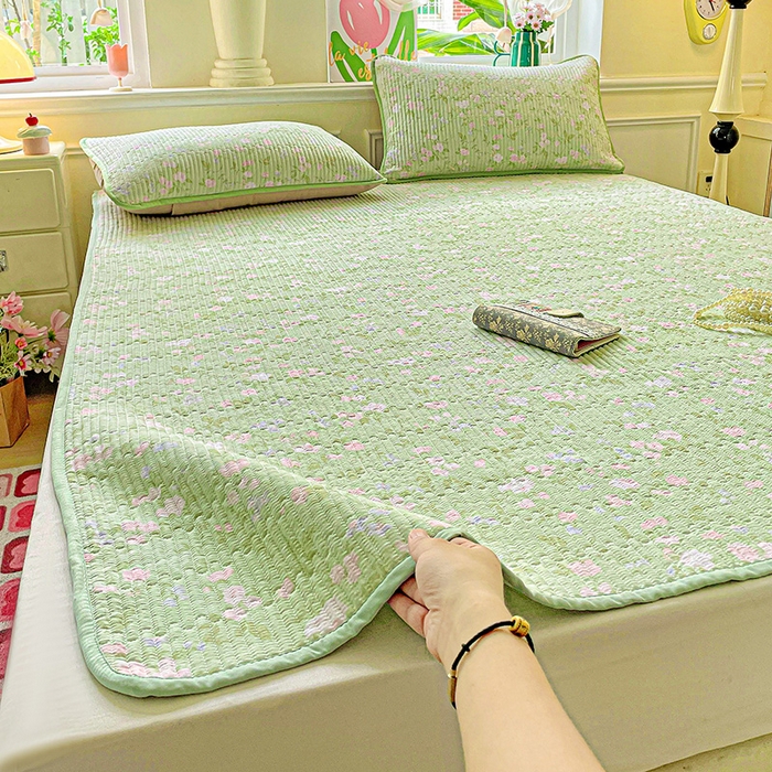 91家纺网 家纺一手货源 找家纺 恒尚居 2025新款云感床褥垫双层皱皱纱学生软床垫床护垫-四季款-系列一 美丽心情