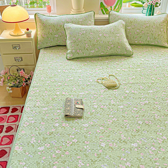 91家纺网 家纺一手货源 找家纺 恒尚居 2025新款云感床褥垫双层皱皱纱学生软床垫床护垫-四季款-系列一 美丽心情