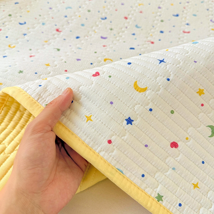 91家纺网 家纺一手货源 找家纺 恒尚居 2025新款云感床褥垫双层皱皱纱学生软床垫床护垫-四季款-系列一 星月