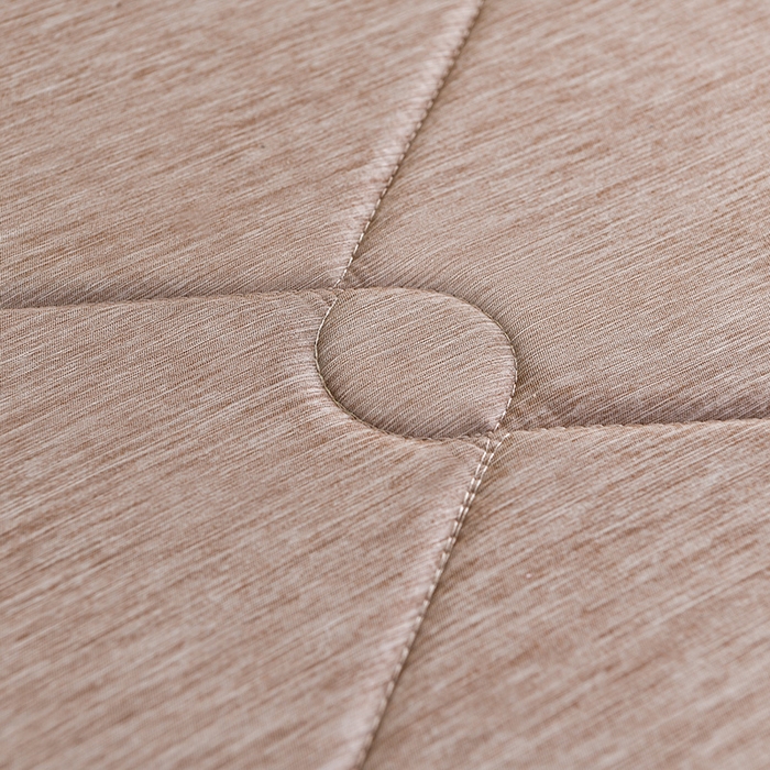 91家纺网 家纺一手货源 找家纺 美克家居 2025新款5D立体科技亲肤舒适简约居家磨毛立体边床垫学生床垫 立体床垫-大方咖