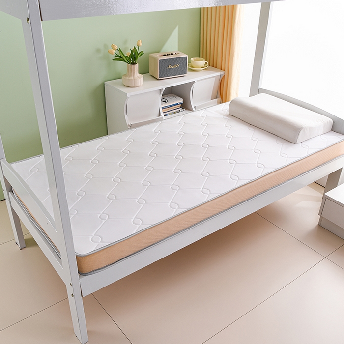 91家纺网 家纺一手货源 找家纺 美克家居 2025新款5D立体科技亲肤舒适简约居家磨毛立体边床垫学生床垫 立体床垫-大方白