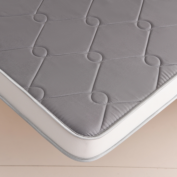 91家纺网 家纺一手货源 找家纺 美克家居 2025新款5D立体科技亲肤舒适简约居家磨毛立体边床垫学生床垫 立体床垫-大方灰