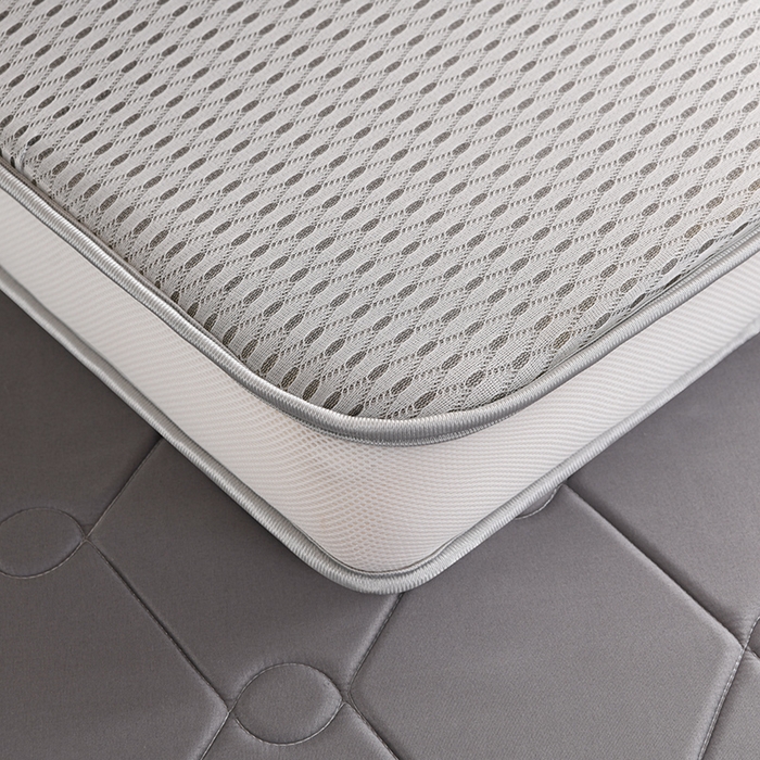 91家纺网 家纺一手货源 找家纺 美克家居 2025新款5D立体科技亲肤舒适简约居家磨毛立体边床垫学生床垫 立体床垫-大方灰