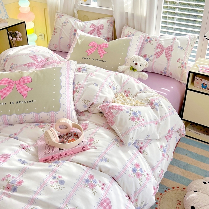 91家纺网 家纺一手货源 找家纺 （总）大麦乐田2025新款超柔大版印花四件套