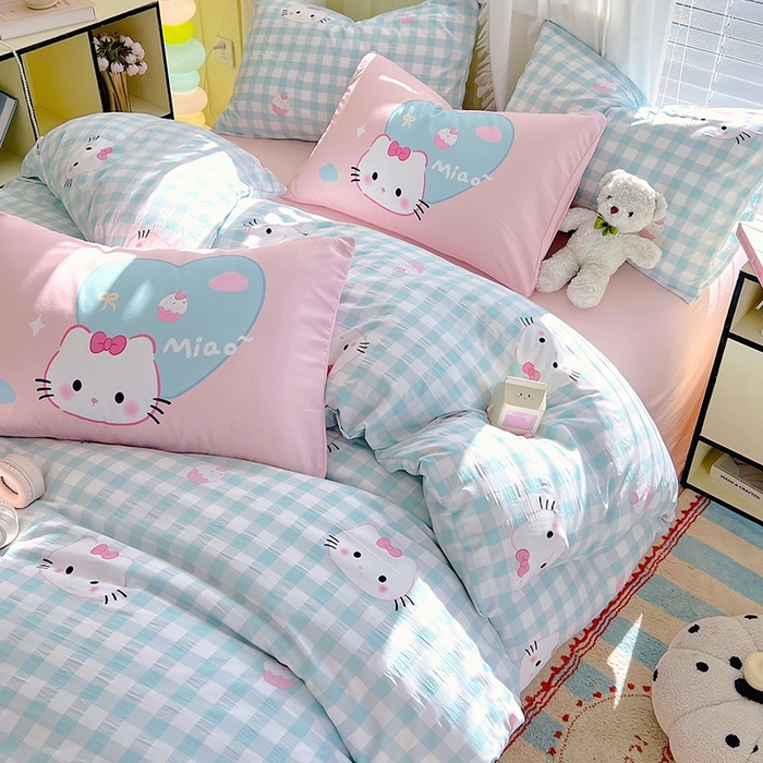 91家纺网 家纺一手货源 找家纺 （总）大麦乐田2025新款超柔大版印花四件套