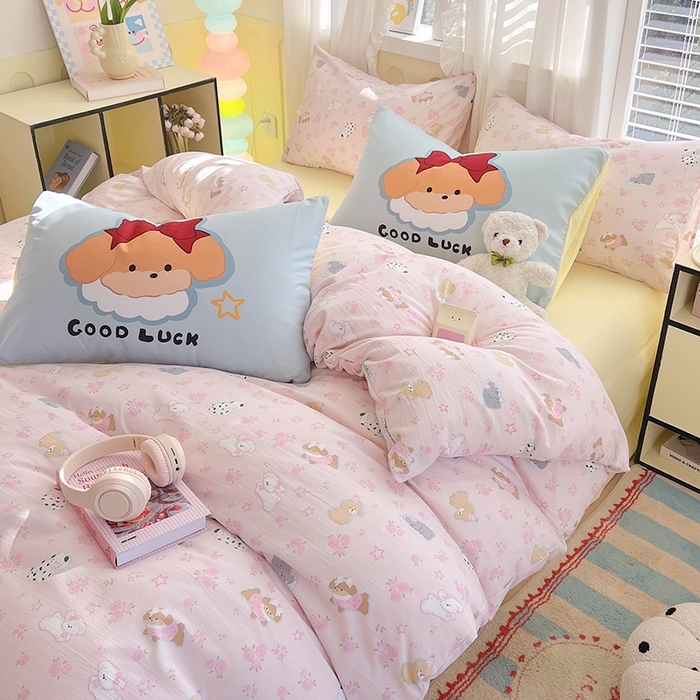 91家纺网 家纺一手货源 找家纺 （总）大麦乐田2025新款超柔大版印花四件套