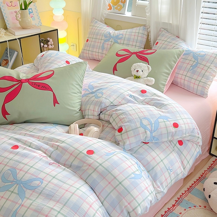 91家纺网 家纺一手货源 找家纺 （总）大麦乐田2025新款超柔大版印花四件套