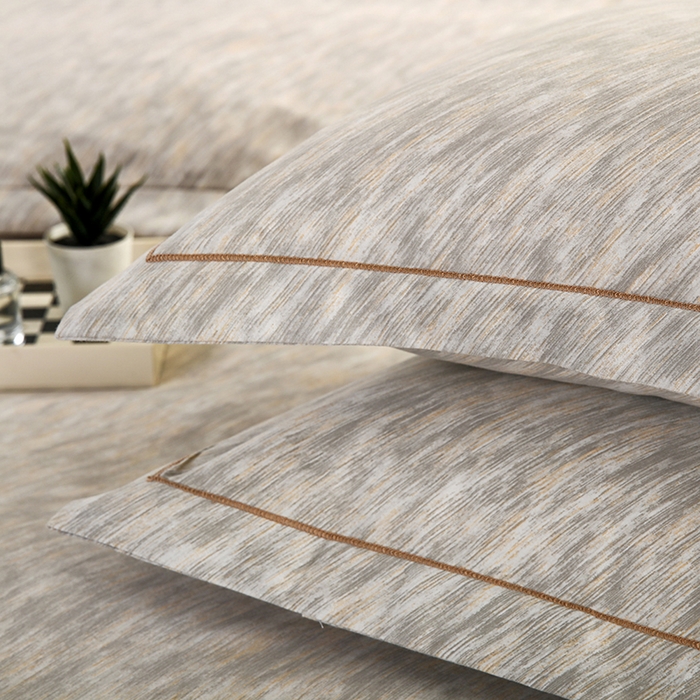 91家纺网 家纺一手货源 找家纺 金纱玉纺 2025年新款加厚四件套 阿华田-灰