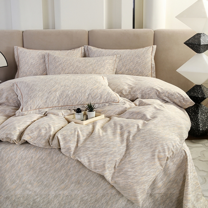 91家纺网 家纺一手货源 找家纺 金纱玉纺 2025年新款加厚四件套 阿华田-灰