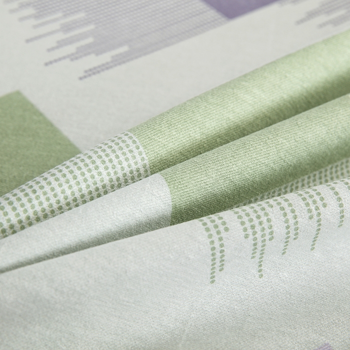 91家纺网 家纺一手货源 找家纺 金纱玉纺 2025年新款加厚四件套 晨曲-绿