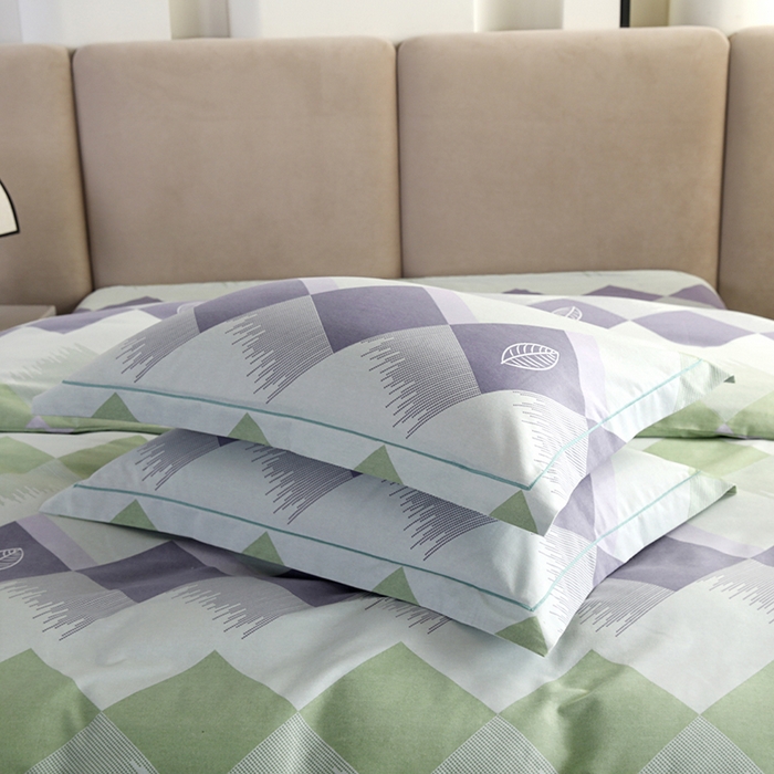 91家纺网 家纺一手货源 找家纺 金纱玉纺 2025年新款加厚四件套 晨曲-绿