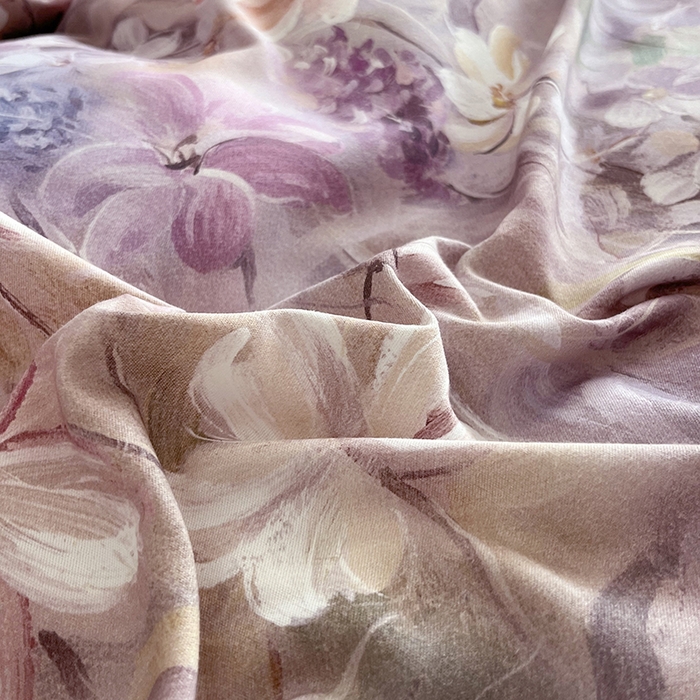 91家纺网 家纺一手货源 找家纺 金纱玉纺 2025年新款加厚四件套 丛林春意-紫