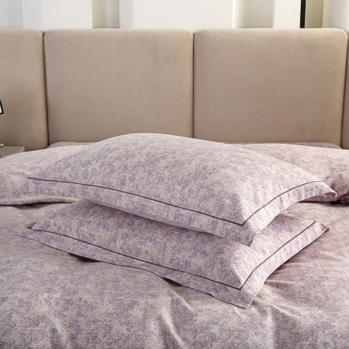 91家纺网 家纺一手货源 找家纺 金纱玉纺 2025年新款加厚四件套 风信-紫