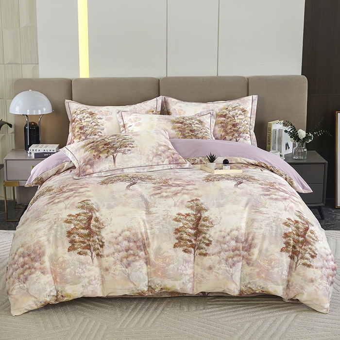 金纱玉纺 2025年新款加厚四件套 绿韵-紫