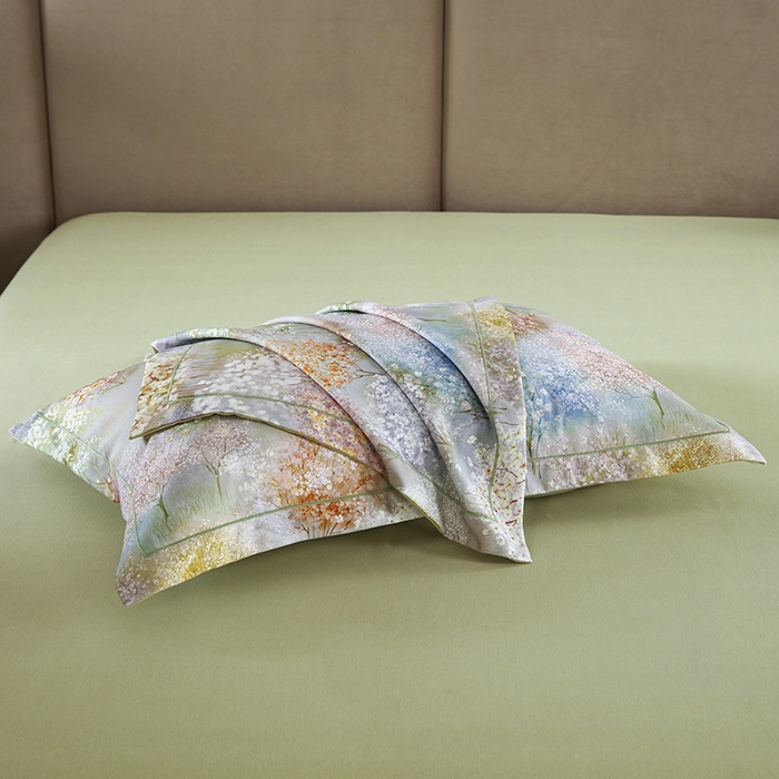 91家纺网 家纺一手货源 找家纺 金纱玉纺 2025年新款加厚四件套 琼林玉树-绿