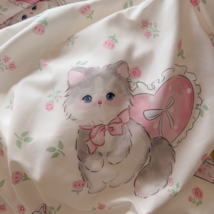 91家纺网 家纺一手货源 找家纺 （总）慕澄家纺 2025新款小清新花边款水洗棉四件套-第二波