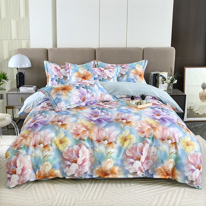 金纱玉纺 2025年新款加厚四件套 似锦繁花-兰