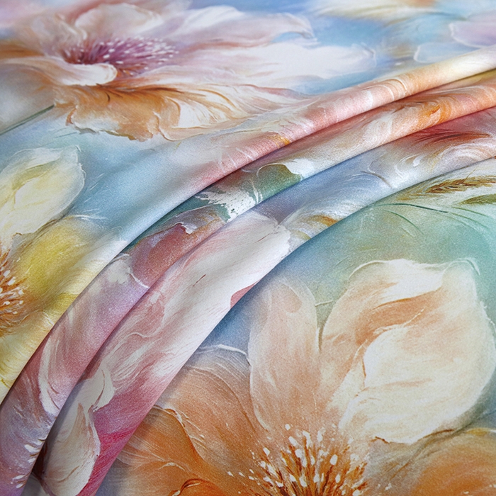 91家纺网 家纺一手货源 找家纺 金纱玉纺 2025年新款加厚四件套 似锦繁花-兰