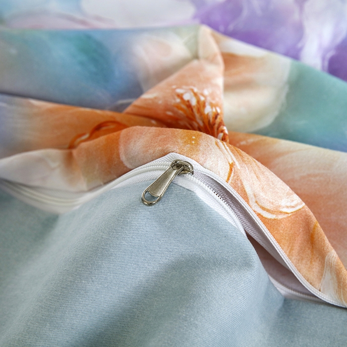 91家纺网 家纺一手货源 找家纺 金纱玉纺 2025年新款加厚四件套 似锦繁花-兰