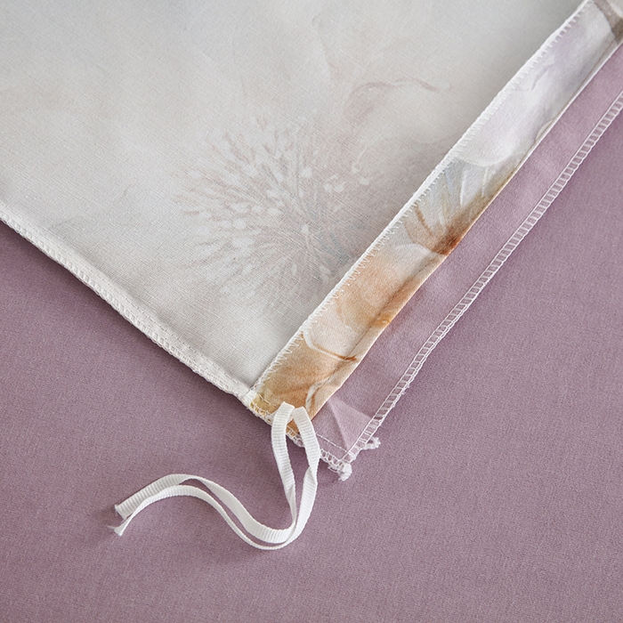 91家纺网 家纺一手货源 找家纺 金纱玉纺 2025数码印花加厚四件套 似锦繁花-紫