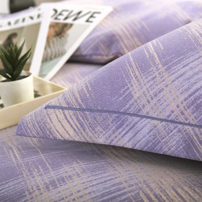 91家纺网 家纺一手货源 找家纺 金纱玉纺 2025年新款加厚四件套 维也纳-紫