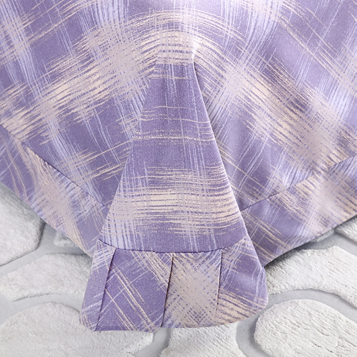 91家纺网 家纺一手货源 找家纺 金纱玉纺 2025年新款加厚四件套 维也纳-紫