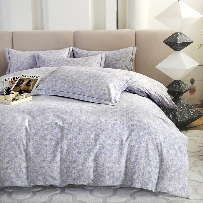 91家纺网 家纺一手货源 找家纺 金纱玉纺 2025年新款加厚四件套 月影-灰