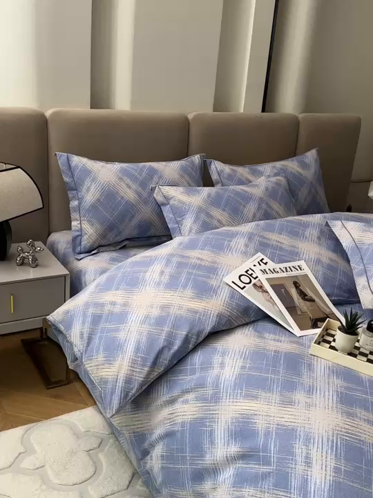 91家纺网 家纺一手货源 找家纺 金纱玉纺 2025年新款加厚四件套 维也纳-兰