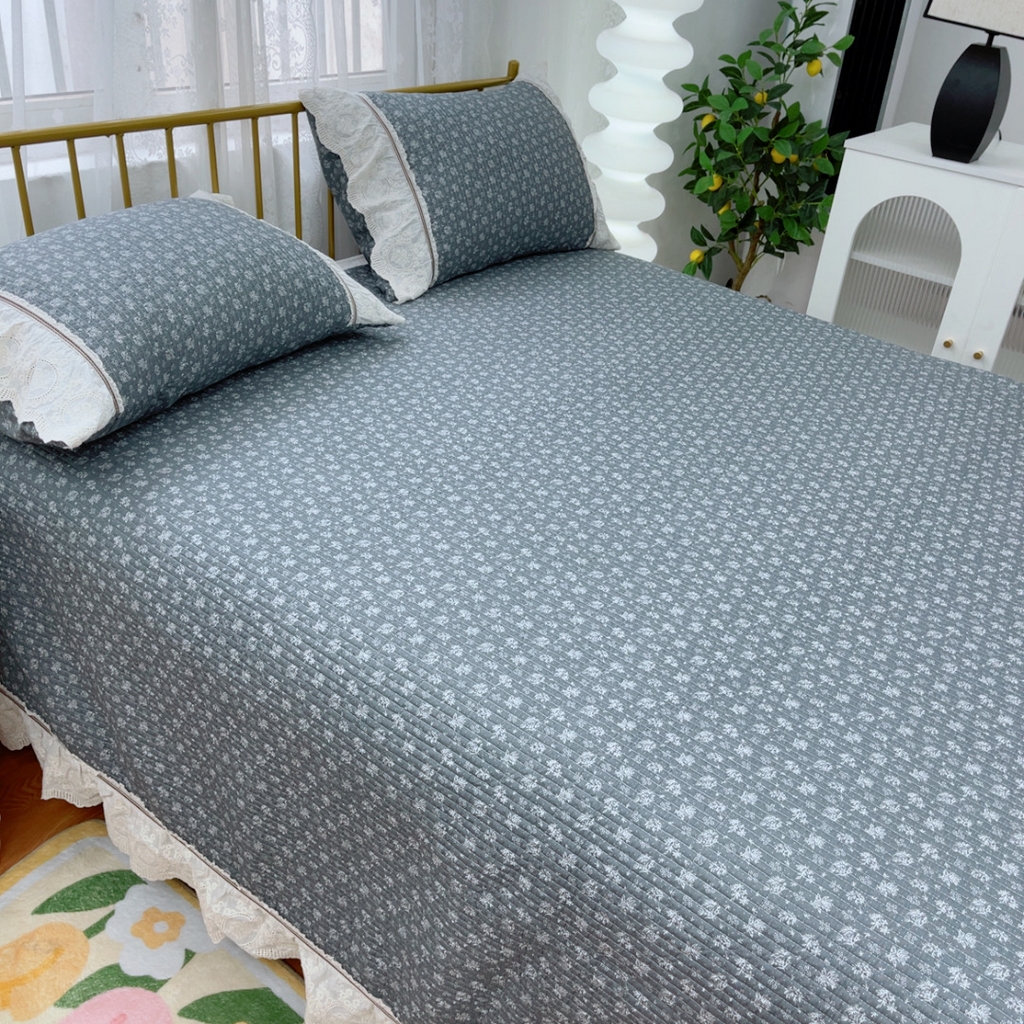 91家纺网 家纺一手货源 找家纺 暖居 2025新款法式13370高密小碎花40支全棉纯棉床盖四件套 艾多利