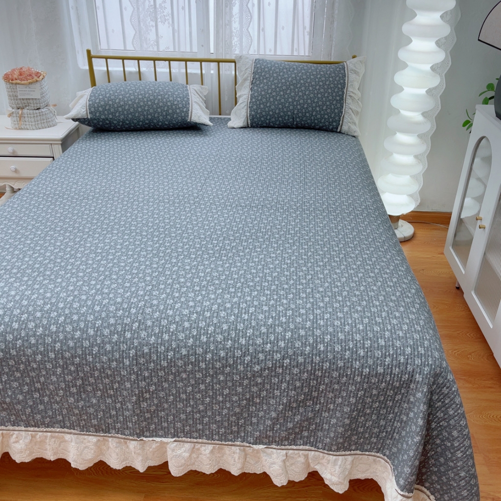 91家纺网 家纺一手货源 找家纺 暖居 2025新款法式13370高密小碎花40支全棉纯棉床盖四件套 艾多利