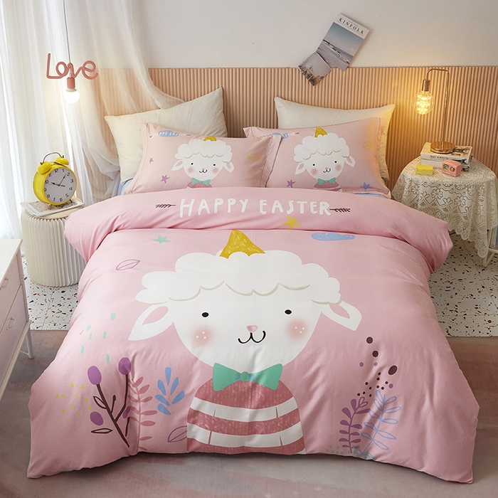 91家纺网 家纺一手货源 找家纺 （总）威克凯丽 2024新款全棉生态磨毛四件套