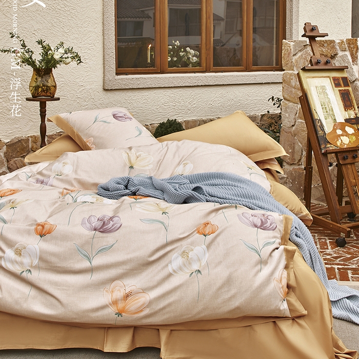 91家纺网 家纺一手货源 找家纺 （总）威克凯丽 2024新款全棉生态磨毛四件套