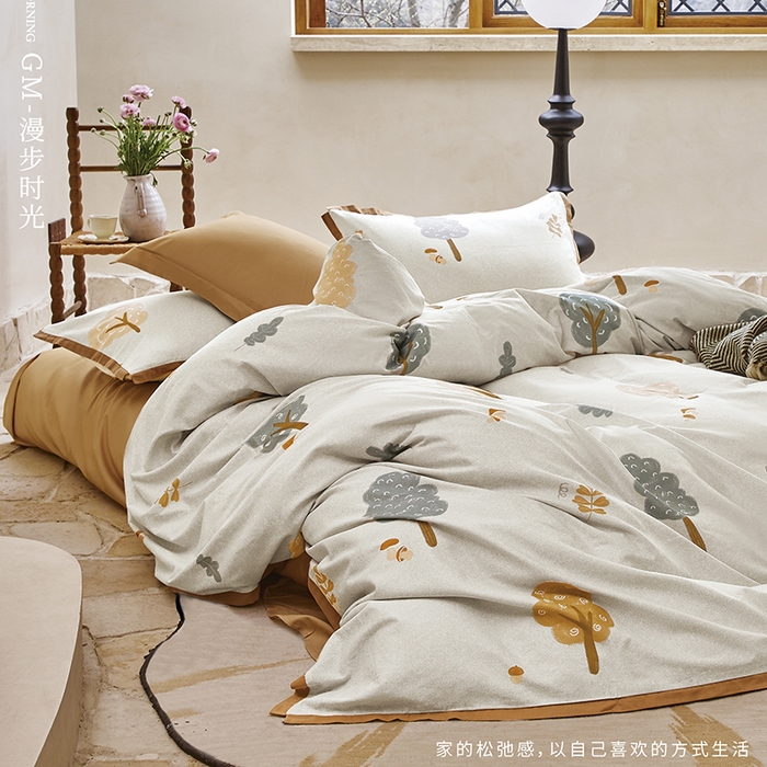 91家纺网 家纺一手货源 找家纺 （总）威克凯丽 2024新款全棉生态磨毛四件套