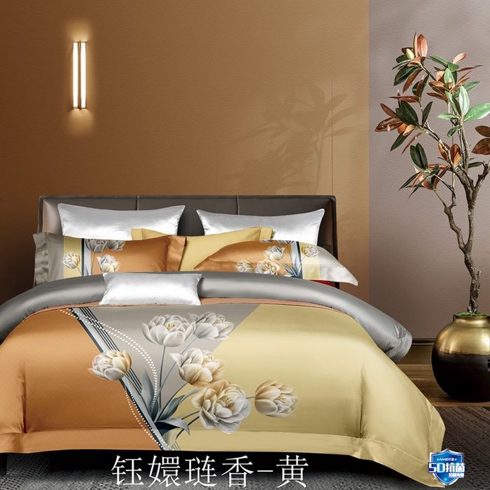 91家纺网 家纺一手货源 找家纺 （总）威克凯丽 2024新款全棉生态磨毛四件套 二