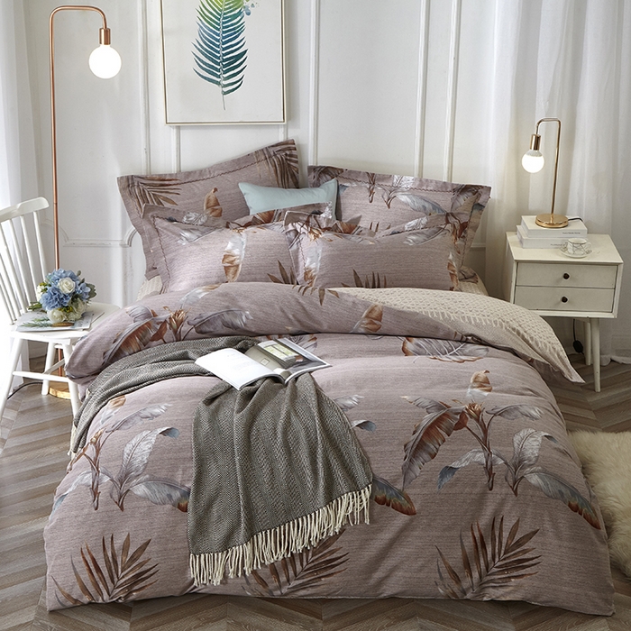 （总）威克凯丽 2024新款全棉生态磨毛四件套