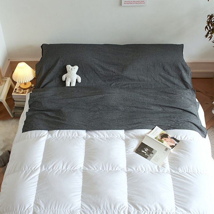 91家纺网 家纺一手货源 找家纺 猪先生2025新款全棉水洗棉旅行隔脏睡袋 灰色