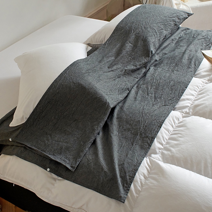 91家纺网 家纺一手货源 找家纺 猪先生2025新款全棉水洗棉旅行隔脏睡袋 灰色