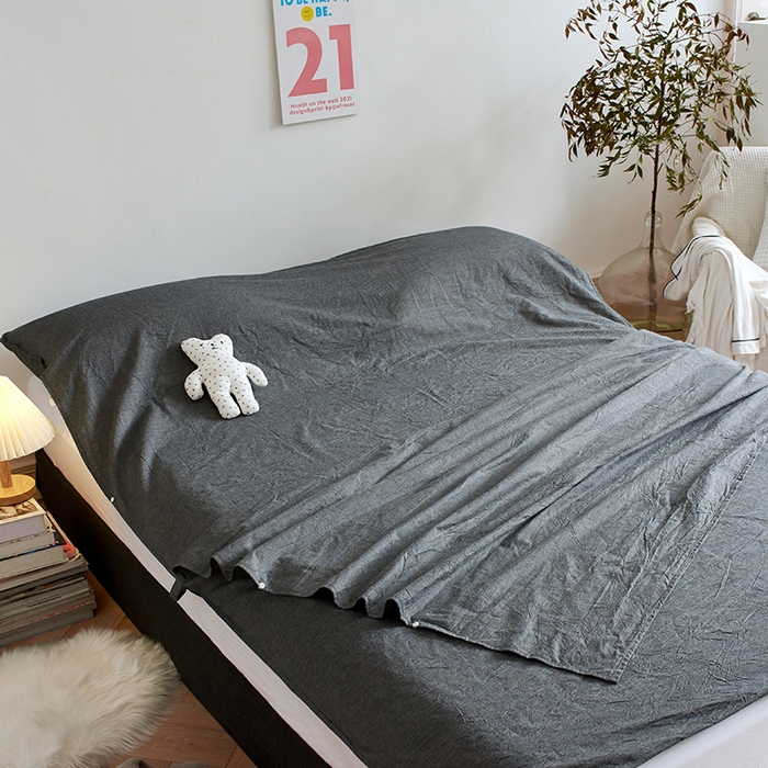 91家纺网 家纺一手货源 找家纺 猪先生2025新款全棉水洗棉旅行隔脏睡袋 灰色