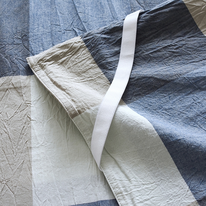 91家纺网 家纺一手货源 找家纺 猪先生2025新款全棉水洗棉旅行隔脏睡袋 蓝白大格